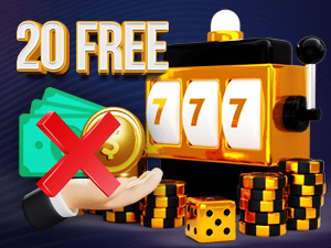 Banner of 20 Free Spins No Deposit Bonus