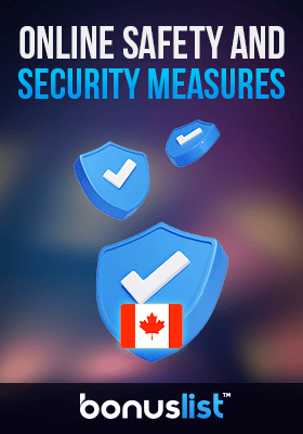 Some security shields with check marks for online safety and security measures