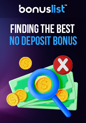 Cash and coins with a cross sign for finding the best new casino no-deposit bonuses criteria