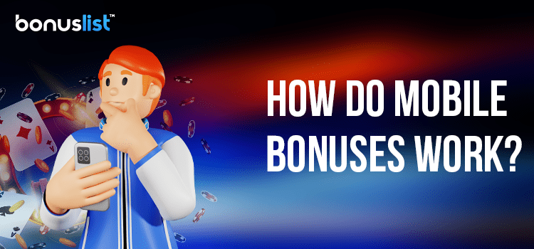 A confused person is thinking about how mobile bonuses work