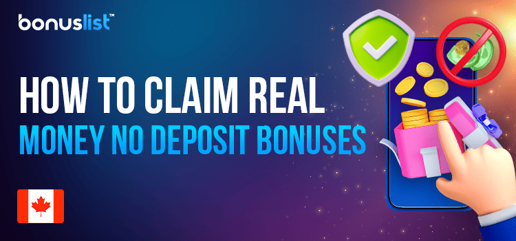 A hand is clicking on a mobile phone for claiming real money no deposit bonuses
