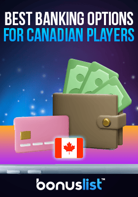 A wallet with cash and credit card for the best banking options for Canadian players