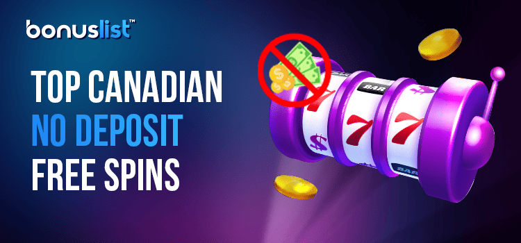 A casino slot reel with no cash sign for top Canadian no deposit free spins