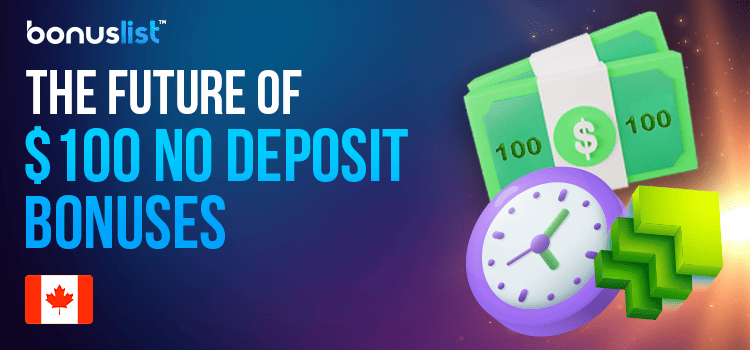 Clock watch, growing arrow edge moving toward the money showing the future of $100 no Deposit casino.