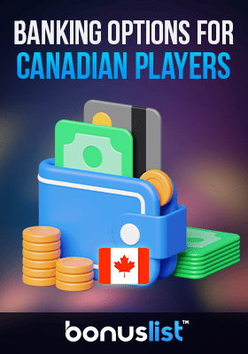 An wallet with credit cards, cash and coins for banking options for Canadian players