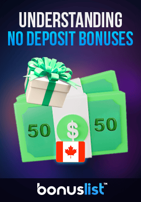 A gift box with a bundle of cash for understanding no deposit bonuses