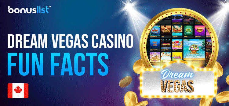A gaming library page in a mirror with a Dream Vegas casino logo for dream vegas casino fun facts